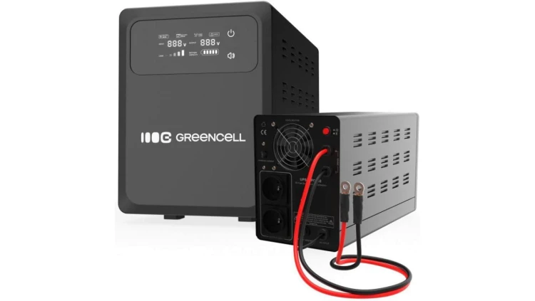 UPS ZASILACZ AWARYJNY Greencell PowerCore 1200VA 800W AVR 12VDC LCD