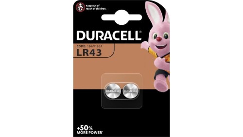 2 x bateria alkaliczna mini Duracell G12 / LR43 / 186 / V12GA / L1142