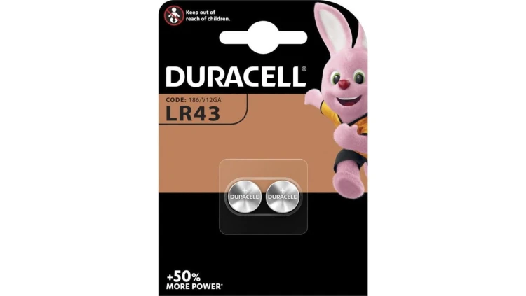 2 x bateria alkaliczna mini Duracell G12 / LR43 / 186 / V12GA / L1142