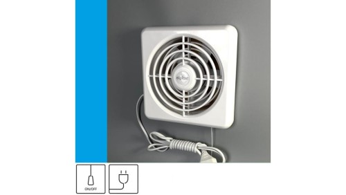 Wentylator domowy Classic 150 przewód z wtyczką, fi 150 mm, kolor biały