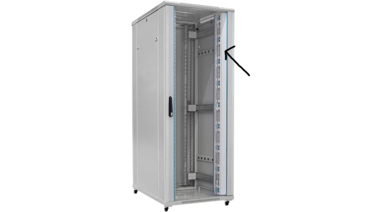 TOTEN organizator kablowy pionowy szary 42U (seria G3/G7)