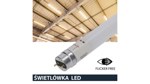 Świetlówka led T8 G13 90cm 15W 3000K 1500lm PC Prescot Flicker free