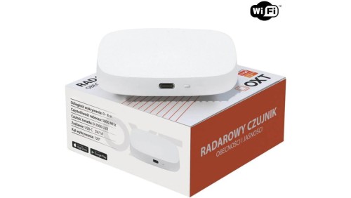 OXT Czujnik radar obecności jasności USB WiFi TUYA T155