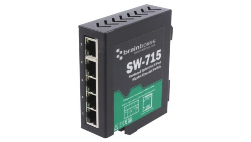 SW-715 Switch Ethernet, (niezarządzalny), liczba portów: 5, 5÷30V DC, RJ45