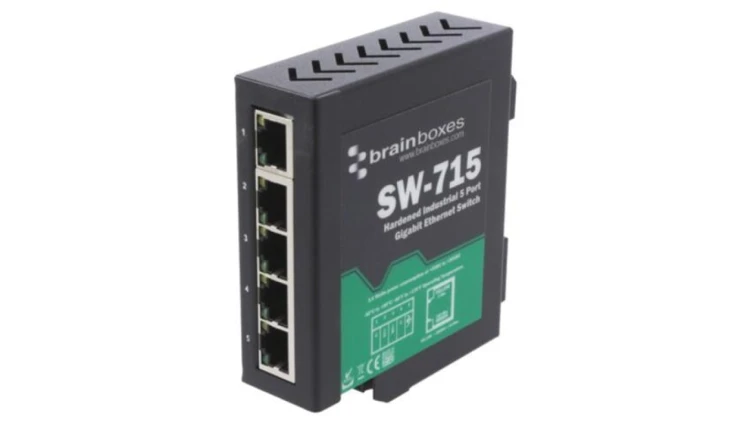 SW-715 Switch Ethernet, (niezarządzalny), liczba portów: 5, 5÷30V DC, RJ45