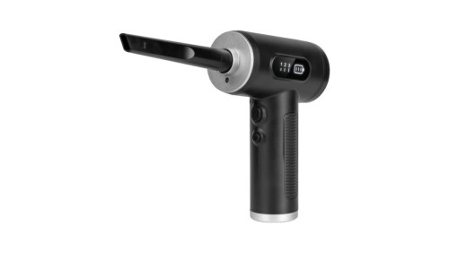 Dmuchawa , kompresor , 3 poziomy , latarka , 75W, 5 końcówek, bateria 6 000 mAh, TEESA