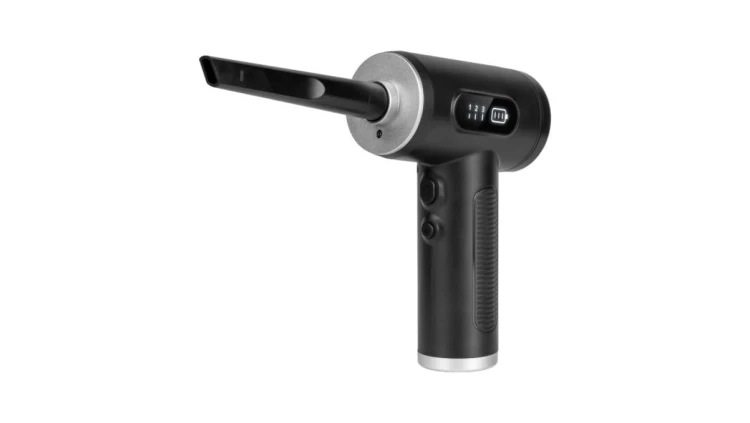 Dmuchawa , kompresor , 3 poziomy , latarka , 75W, 5 końcówek, bateria 6 000 mAh, TEESA