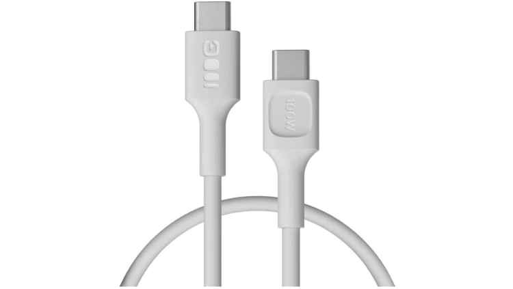 KABEL USB-C / USB-C Greencell PowerFlex 30cm PD 100W biały silikonowy