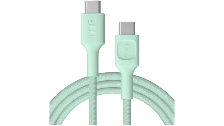 KABEL USB-C / USB-C Greencell PowerStream 200cm PD 100W zielony w oplocie