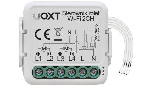 Moduł OXT mini sterownik 2 rolety WiFi TUYA