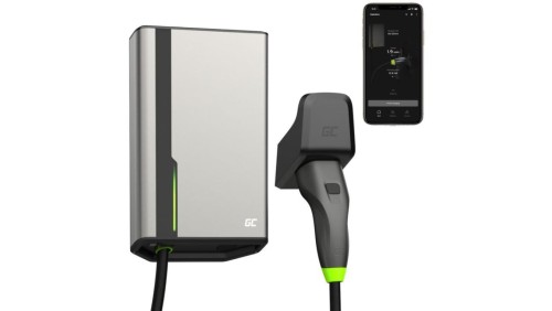 ŁADOWARKA EV Wallbox Green Cell HabuDen EVGC021A2275 22kW TYPE 2 7,5M GC App BT Wi-Fi