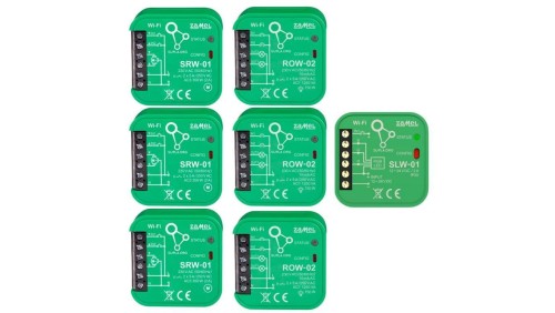 SUPLA Zestaw startowy Supla Wi-Fi SRW-01 (3 SZT.) + ROW-02 (3 SZT.) + SLW-01 (1 SZT.) TYP: ZSW-02 SPL10000024
