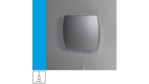 Wentylator domowy Eol F15PSF przełącznik pociągany, fi 150 mm, kolor srebrny