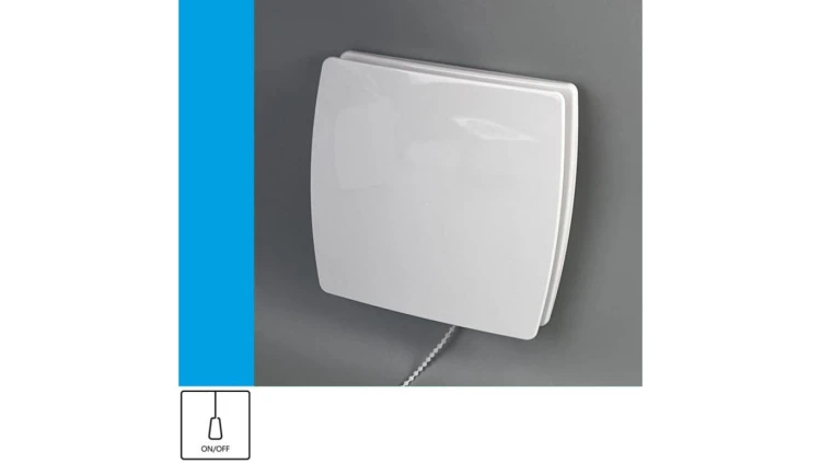 Wentylator domowy Eol F10P przełącznik pociągany, fi 100 mm, kolor biały