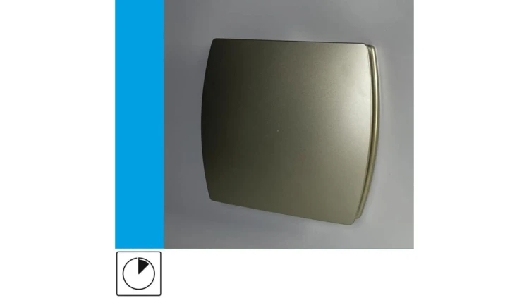 Wentylator domowy Eol F12TGF wyłącznik czasowy, fi 120 mm, kolor złoty