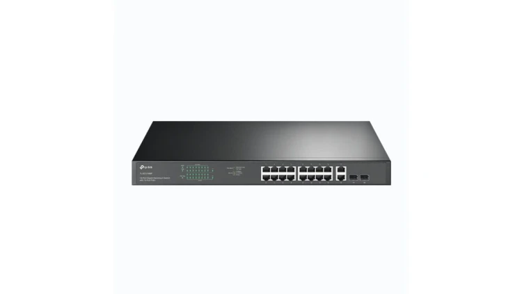 Switch 19 RACK 18x port RJ45 (Gigabit Ethernet 1000Mb/s, w tym 16x PoE+) + 2x port SFP przełącznik niezarządzalny TP-Link TL-SG1