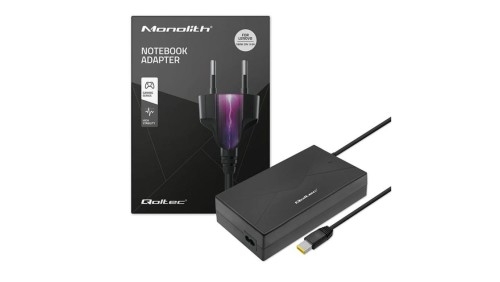 Qoltec Zasilacz do laptopa Lenovo 180W 20V 9.0A Slim tip+pin +kabel zasilający