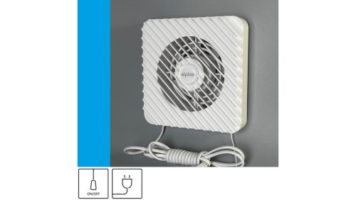 Wentylator domowy Zefir 120 przewód z wtyczką, fi 120 mm, kolor biały