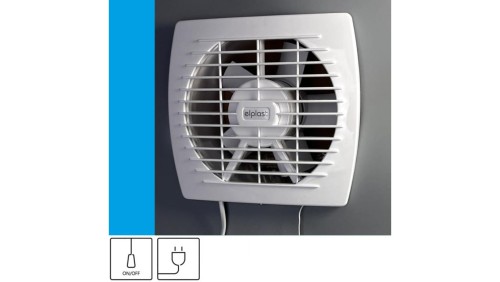 Wentylator domowy Eol 150 przewód z wtyczką, fi 150 mm, kolor biały