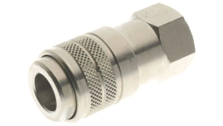 Adapter gwintowany prosty gwint – rura BSP 3/8 BSP żeńska 3/8 cala żeńskie RS PRO Złączka prosta 3/8 in Female