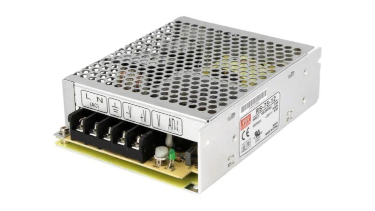 RS-75-12 Zasilacz impulsowy do wbudowania modułowy 75W 12VDC 6A