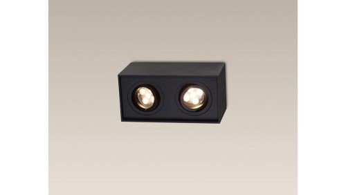 MAXLIGHT C0089 LAMPA SUFITOWA BASIC SQUARE CZARNA PODWÓJNA