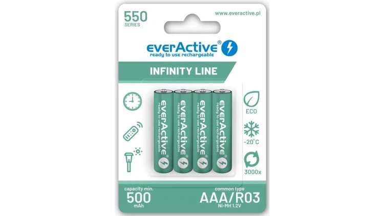 Akumulator NiMH R03 / AAA 550mAh 1,2V R2U (4 szt.)