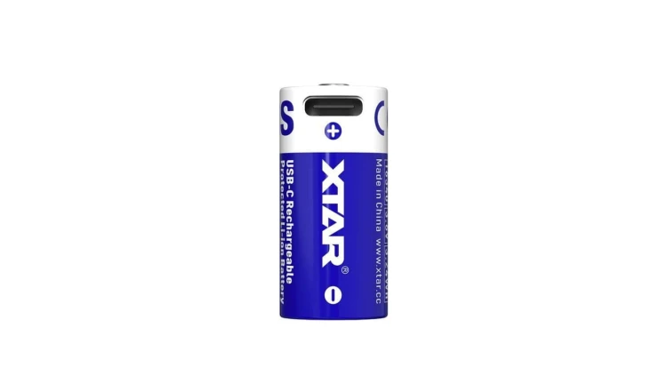 akumulator Xtar 16340 / R-CR123 3,7V Li-ion 900mAh z zabezpieczeniem z portem USB-C