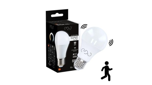 Żarówka z czujnikiem ruchu i zmierzchu MARI LED Sensor E27 8,5W 4000K neutralna NW 806lm EDO777392 EDO Solutions