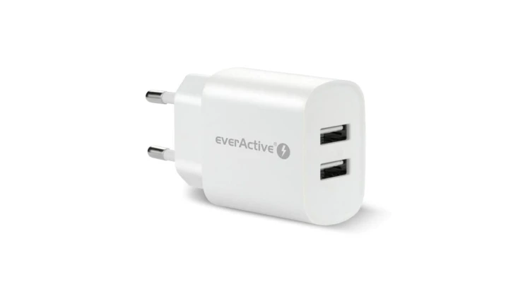 Ładowarka sieciowa everActive SC-220 2xUSB 2,4A