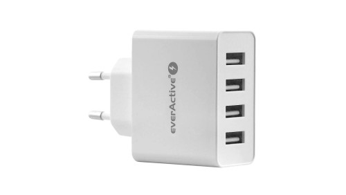Ładowarka sieciowa everActive SC-400 4xUSB 5A
