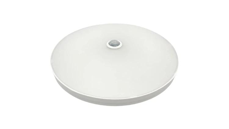 Plafon okrągły natynkowy LED 18W 1680lm 4000K IP42 biały barwa NW biała neutralna z czujnikiem ruchu biały Lumilight