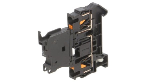 PT4HESILED245X20 Złączka szynowa, PT, 6.3A, 24V, na szynę DIN, push-in, czarny, TS35