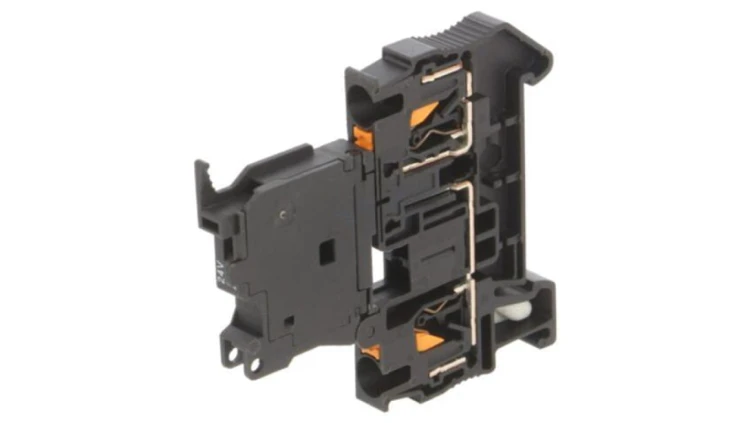 PT4HESILED245X20 Złączka szynowa, PT, 6.3A, 24V, na szynę DIN, push-in, czarny, TS35