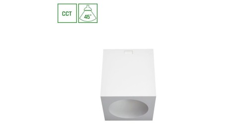 CHLOE COMPLETE NATYNKOWA 7W CCT 230V 45ST IP20 UGR19 90x90X100MM BIAŁY KWADRATOWA