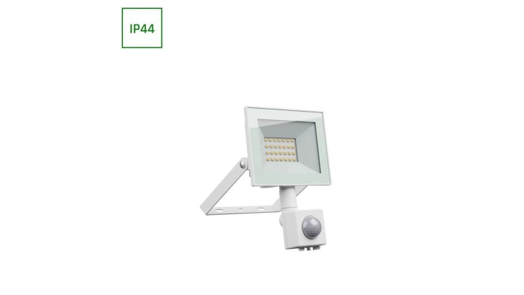 NOCTIS LUX 4 NAŚWIETLACZ 20W NW 230V IP44 116x174x53mm BIAŁY czujnik ruchu PIR