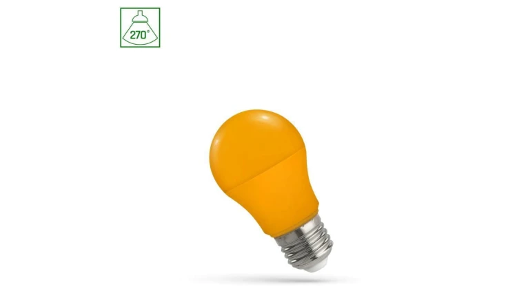 LED GLS E-27 230V 4.9W POMARAŃCZOWY SPECTRUM
