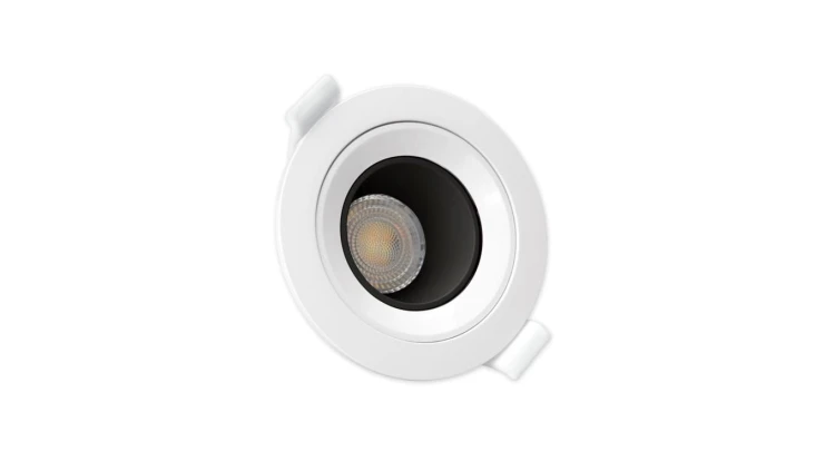 FIALE CORE DEEP GU10 OCZKO GU10 IP20 FI86X34MM BIAŁY SRODEK CZARNY OKRĄGŁA RUCHOMA