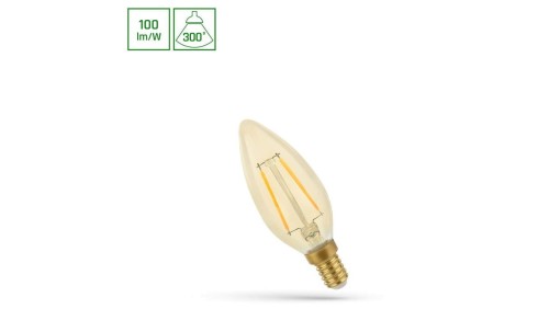 LED ŚWIECOWA E-14 230V 4.9W COG WW RETROSHINE SPECTRUM