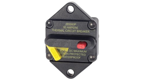 Blue Sea wyłącznik automatyczny 80A serii 285 do montażu panelowego