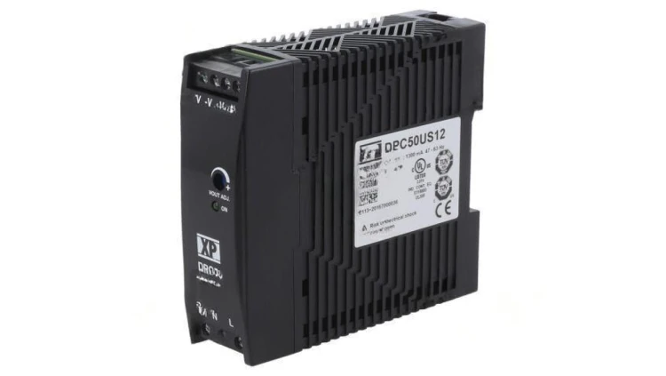Zasilacz impulsowy: na szynę DIN, 50W, 12VDC, 4A, 85-264VAC