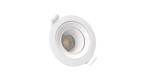 FIALE CORE DEEP GU10 OCZKO GU10 IP20 FI86X34MM BIAŁY OKRĄGŁA RUCHOMA