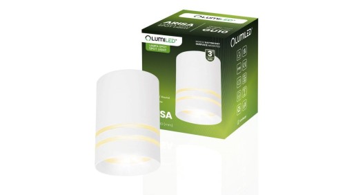 Oprawa Natynkowa HALOGENOWA Spot Tuba Ruchoma ARISA GU10 LUMILED Okrągła Biała 80mm