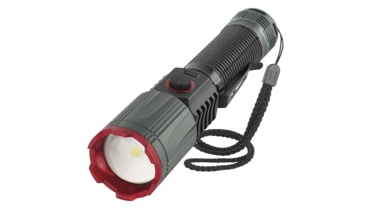Latarka metalowa LED 1200 lm, 2200 mAh, ładowalna