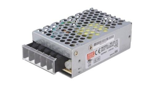 RS-25-15 Zasilacz impulsowy do wbudowania modułowy 25W 15VDC 1,7A