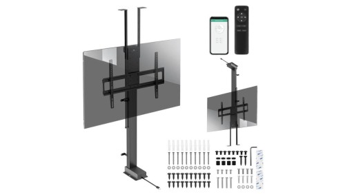 Uchwyt elektryczny sufitowo-podłogowy, wysuwany Maclean, 43-88, VESA 600x400, max 60kg, 100-240V AC,50/60Hz MC-125