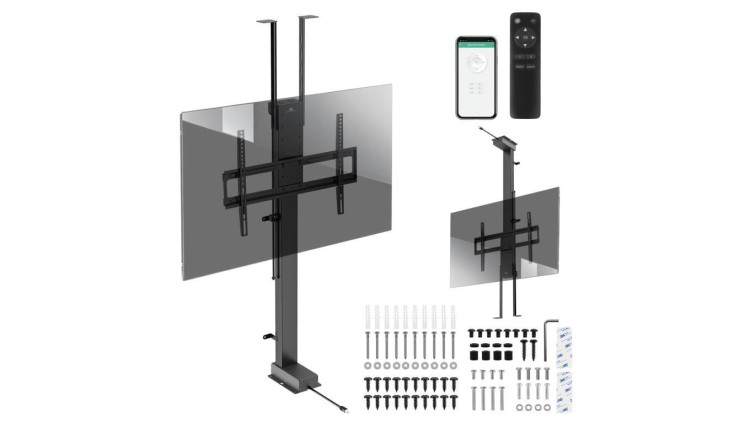 Uchwyt elektryczny sufitowo-podłogowy, wysuwany Maclean, 43-88, VESA 600x400, max 60kg, 100-240V AC,50/60Hz MC-125