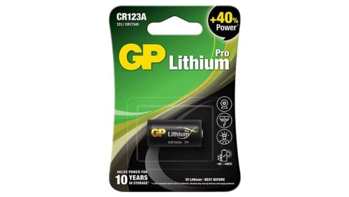 bateria foto litowa GP CR123