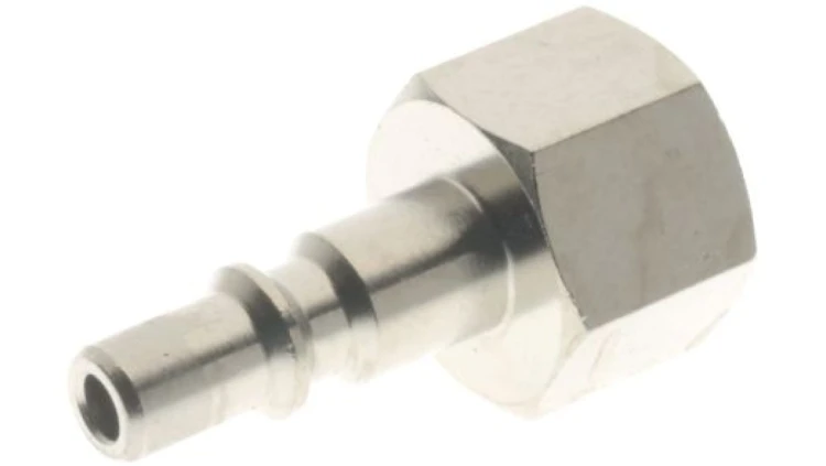 Adapter gwintowany typu kolanko gwint – rura RS PRO 1/8 in Female rodzaj Żeński Gwintowany Mosiądz 1/8in