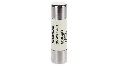 Wkładka bezpiecznikowa cylindryczna gG NFC 14x51mm 500V AC 50A bez wskaźnika 3NW6120-1